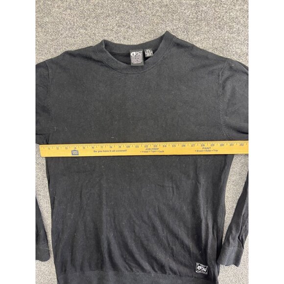 Picture Organic Clothing Wool Blend Sweater Men's XL Black Long Sleeve Pullover - Picture 3 of 8